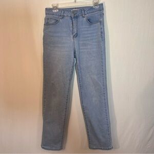 Luvamia Light Wash High Rise Straight Leg Jeans Size S| 28" Inseam Mom Jeans.